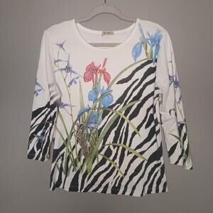 Cactus clothing white zebra print
